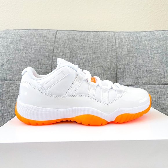 π Nike Air Jordan 11 Retro low white orange shoes - Picture 4 of 4